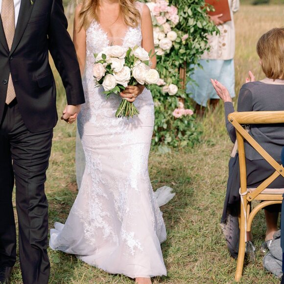 Mira Zwillinger Couture Timmy Bridal Dress Size 40/42 - Picture 3 of 16